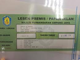 Premis yang menjual makanan tidak halal dan bukan dimiliki oleh orang islam, adalah tidak dibenarkan untuk senarai diatas merupakan syarat am permohonan lesen perniagaan. Lesen Premis Oleh Pbt