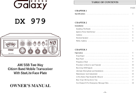 dx 979 cb transceiver tx user manual user instructions pdf