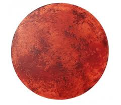 Red Fire Round Copper Table Top Copper Top Table Copper Table Dining Table Copper