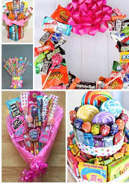 43 Creative Candy Gift Ideas Creative Candy Candy Gifts Candy Bouquet Diy