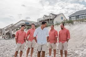 Beach Wedding Groomsmen North Carolina Wedding Bridal Party Casual Wedding Elopement Bridal Party Photography Small Bridal Parties Small Beach Weddings
