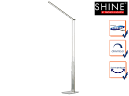 Led Stehlampe Shine Led Schwenkbar Dimmbar H 180cm Burolampen