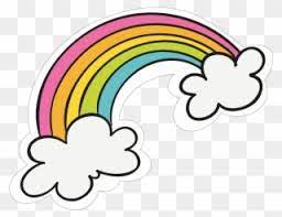Sticker Transparent Cute Png Download Rainbow Cartoon Png Clipart Rainbow Cartoon Cartoons Png Transparent Stickers