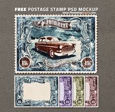 Download Free Postage Stamp Mockup Photoshop Supply