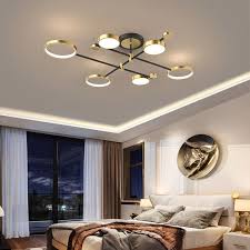Moroccan series the commercial electric 4 ft. Nordic Style Semi Flush Mount Lighting Black Ceiling Light Fixture Led Ring 6 Light In 2021 Black Ceiling Lighting Ceiling Lights Living Room Bedroom Ceiling Light