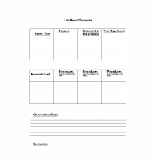 40 Lab Report Templates Format Examples Template Lab