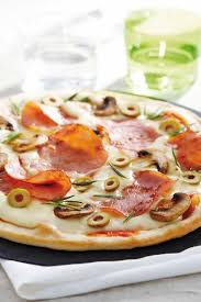 Recette Pizza Bacon Mozzarella Romarin Recette Recette Pizza Recettes De Cuisine Mozzarella