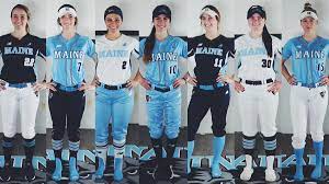 This nike pro combat design is very sleek. Maine Softball On Twitter The 2018 Season Uniform Combinations Fearthenorth Ncaasoftball Newbalance