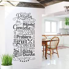 wandtatoo kuchenregeln kuchenregeln kuche dekoration wand wandtatoo
