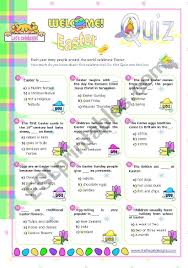 Its also become a time of much chocolate egg eating. Happy Easter Series 7 Easter Quiz For Upper Elementary And Lower Intermediate Stds Esl Worksheet By Mena22