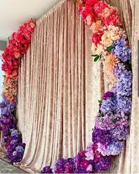 Colorful Flowers Wedding Event Decor South Indian Wedding Telugu Wedding