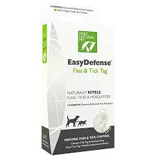 Only Natural Pet Easydefense Flea And Tick Control Collar Tag For Dogs And Cats Natural Active Ingredients Fo Natural Pet Flea And Tick Tick Control For Dogs