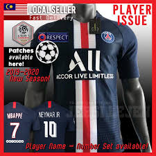 The real kits of fc'12 france ligue 1 clubs for the 2018/19 season in fc'12 style. Player Issue Psg 2019 20 Home Jersey Kit Paris Saint Germain Size S 2xl Ligue 1 Champions Uefa Cl Patches Shopee Malaysia