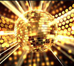 Gold Disco Dots Gold Holographic Glitter Decor Disco Ball Light Light Reflection