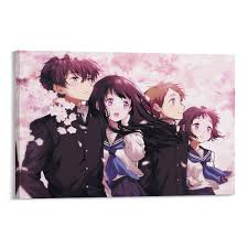 Amazon.com: GCOYOZD Hyouka Classic Literature Club Series Anime Posters  Canvas Wall Art Prints for Wall Decor Room Decor Bedroom Decor Gifts  24x36inch(60x90cm) Frame-style: Posters & Prints