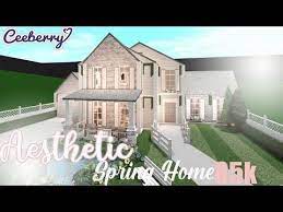 Bloxburg Aesthetic Spring Family Home 85k Speed Build Youtube Spring Family House Decorating Ideas Apartments Home And Family