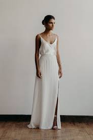 Lily Dress Front Lena Medoyeff Bridal Portland Oregon Photography By Ben Minimalist Wedding Dresses Designer Wedding Dresses Wedding Dress Inspiration
