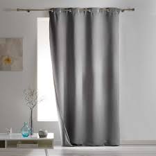 En effet, les rideaux occultants sont des rideaux épais équipés d'une doublure qui fait bouclier aux désagréments extérieurs. Rideau Occultant Isolant A Åillets Ronds Polyester Gris 140x260cm