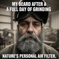 Why do people use welding helmets for grinding?