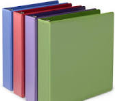 A4 PVC Slide Binders - Durable & Clear Plastic Folders