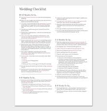 Maybe you would like to learn more about one of these? 29 Wedding Checklist Templates Free For Word Excel Pdf