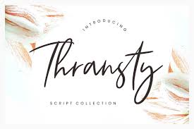 Cursive script, with authentic dry brush imperfections, and a very bouncy baseline it has a perfectly paired complimentary marker font , and a super handy set of bonus swash. Thransty Handwritten Script 319685 Script Font Bundles Free Script Fonts Script Fonts Elegant Script Fonts