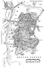 Arkham knight one street name was repeated, i kept it on the map for accuracy. Map Of Dc Comic S Gotham City Home Of Batman And Arkham Asylum Eliot R Brown Gotham City Map Gotham City Gotham