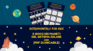 Per studiare il sistema solare con i bambini, è necessario preparare un modello. Astronomia Per Bambini Il Gioco Dei Pianeti Del Sistema Solare