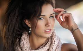 She was born on july 27, 1993 and her birthplace is luzern. Women Brunette Anja Zeidler Green Eyes Tattoo Wallpapers Hd Desktop And Mobile Backgrounds