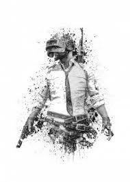 Black And White Mobile Games Pubg Splatter Painting Poster Print By Jp Voodoo Displate In 2020 Gaming Posters Paint Games Poster Prints
