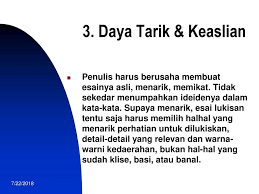 Cara membuat esai yang baik dan contoh karangan esai essay adalah sebuah tulisan yang mengandung opini pandangan atau ekspresi pribadi mengenai sebuah hal yang sedang berlangsung di masyarakat. Esai Deskripsi Lukisan Ppt Download