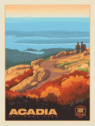 Anderson Design Group 61 American National Parks Acadia National Park 100th Anniversary Verti American National Parks National Parks Acadia National Park
