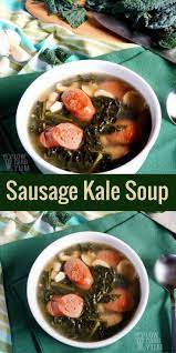 This Low Carb Keto Sausage Kale Soup With Mushroom Recipe Is Cooked In A Chicken Bone Broth Base It Makes A Quick Healthy Soup Recipes Kale Soup Broth Recipes