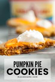 Pumpkin Pie Sugar Cookies Recipe Macheesmo Recipe Pumpkin Recipes Dessert Recipes Yummy Food Dessert