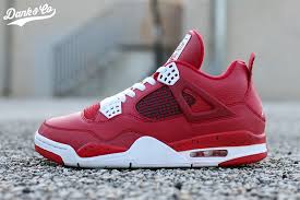 Air Jordan 4 Red Cleats Sole Swap Custom - Sneaker Bar Detroit