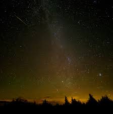 A meteor shower is when a number of meteors — or shooting stars — flash across the night sky, seemingly from the same point. Perseid Meteor Shower Will Peak In Night Skies The New York Times
