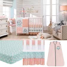Sweet Owl Dreams Pink Heart Nursery 6 Piece Baby Crib Bedding Set Bebek Odasi Tasarimi Bebek Odasi Bebek