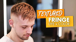 Afro curl mens toupee full poly skin pu african american hair system replacement. Short Hair Textured Fringe Dye Color Youtube