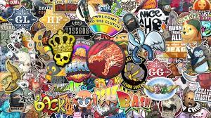 Cs Go Sticker Wallpaper 1366x768 Sticker Bomb Wallpaper Sticker Bomb Go Wallpaper