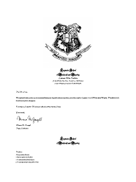 I constructed my harry potter hogwarts acceptance letter in a word document. Hogwarts Acceptance Letter Fantastic Beasts And Where To Find Them Elements Of Fiction