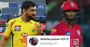 Nicholas pooran was charged with violating article 2.14 of the code, which relates to changing the condition of the ball after video. Fans Hilariously Troll Nicholas Pooran After His Seven Years Old Tweet About Csk Goes Viral