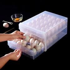 Even if the protein is thinned, the egg yolk floats up, it is not easy to stick the egg on. 60 Grid Drawer Type Egg Storage Box Egg Crisper Kitchen Egg Tray Refrigerator Storage Container Plastic Egg Container Case Refrigerator Fresh Storage Boxs Organizer Lazada Ph