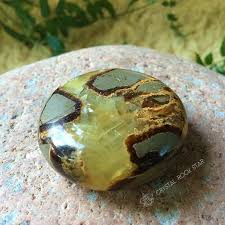 Septarian Dragon Stone Large Chunky Palm Sized Disc Stone Etsy Stone Septarian Stone Crystals