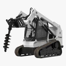 Compact Tracked Loader Bobcat With Auger 3d Model Ad Loader Tracked Compact Model Bobcat 3d Model Abstract Photos