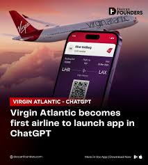 Virgin Atlantic Launches First Airline App Within ChatGPT