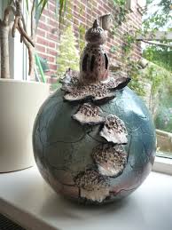 Raku Bol Met Toren Keramik Kunst Keramik Keramik Topfern