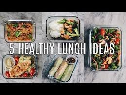 5 Healthy Lunch Ideas For Work School Healthy Food Videos Fit Life Videos Healthy Lunch Healthy Meals To Cook Lunch