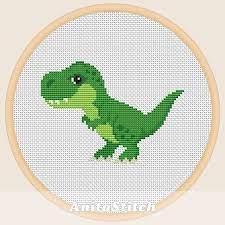 Maybe you would like to learn more about one of these? Dinosaur 5 Free And Easy Printable Cross Stitch Pattern Artofit