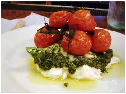 Mozza Caprese Salad Pizzeria Mozza Meat Appetizers Food Caprese Salad