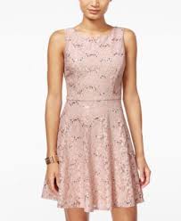 Speechless Juniors Sequined Lace A Line Dress A Macy S Exclusive Macys Com Lace A Line Dress Cocktail Dress Lace Junior Bridesmaid Dresses